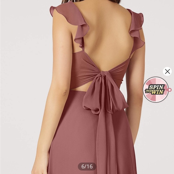 NWT desert rose Azazie dress ! Beautiful! - Picture 3 of 3